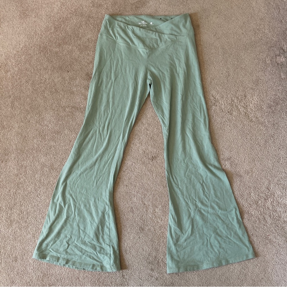 mint green crossover flares